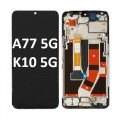 OPPO A77 5G / K10 5G (2022) LCD touch screen with frame (Original Service Pack) [Black] 4130192